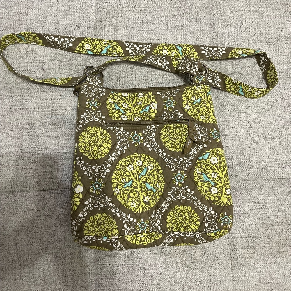 Green Vera Bradley cross body purse